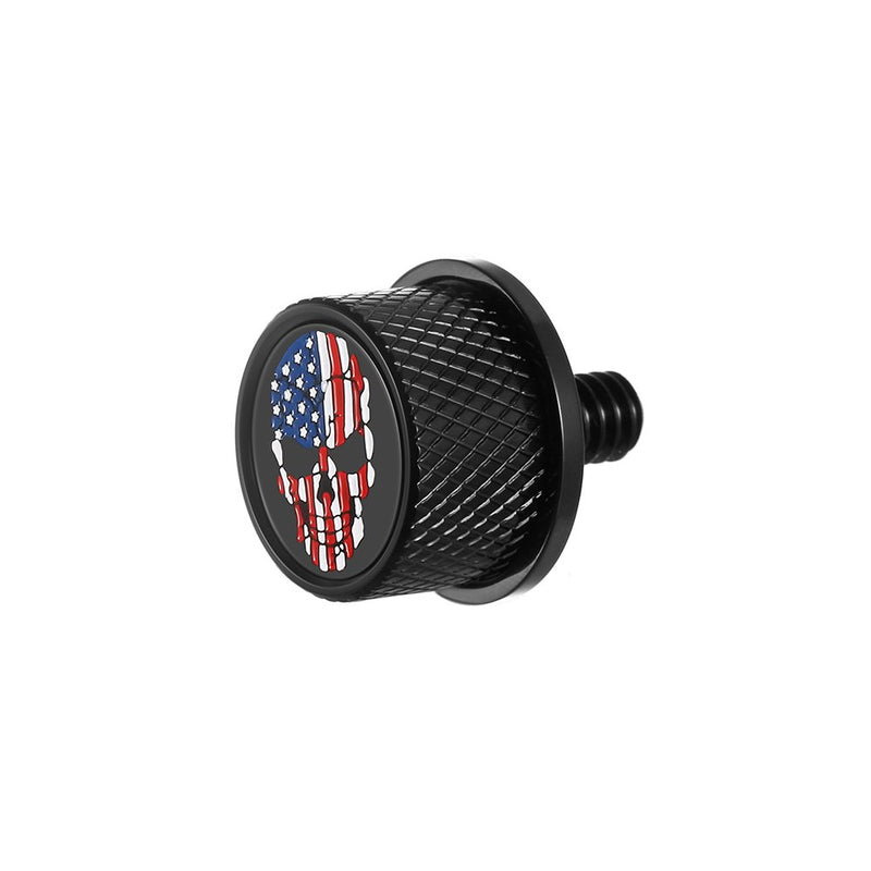 Figurati Designs Seat Mounting Knob - Black - Skull FD25-SEAT KN-BK