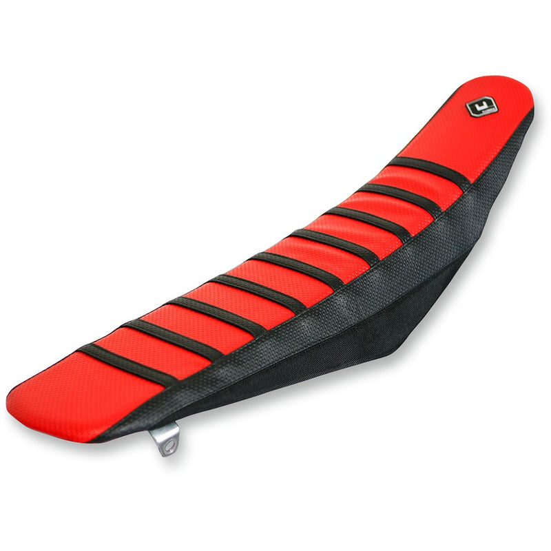 Flu Designs Inc. Pro Rib Seat Cover - Red/Black - CRF 150R '07-'19 15506
