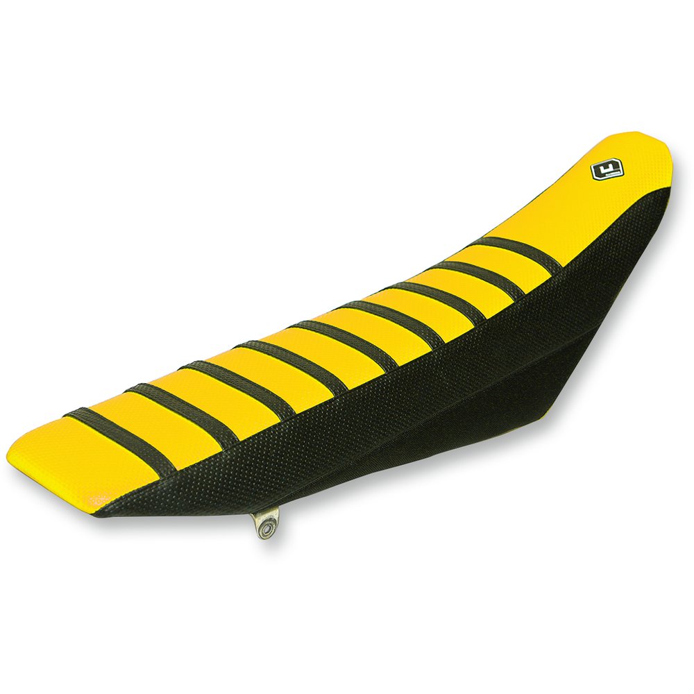 Flu Designs Inc. Pro Rib Seat Cover - Yellow/Black - RMZ '01-'08 45503
