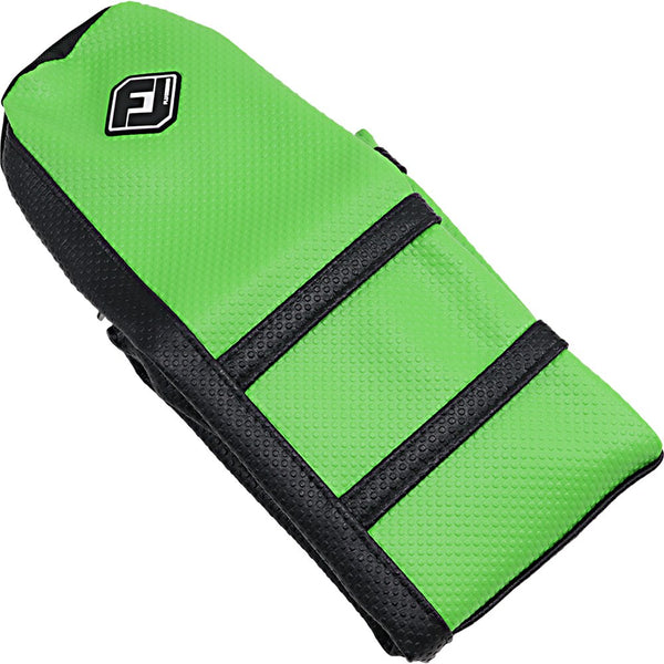 Flu Designs Inc. Pro Rib Seat Cover - Green/Black - KX '19-'22 25507