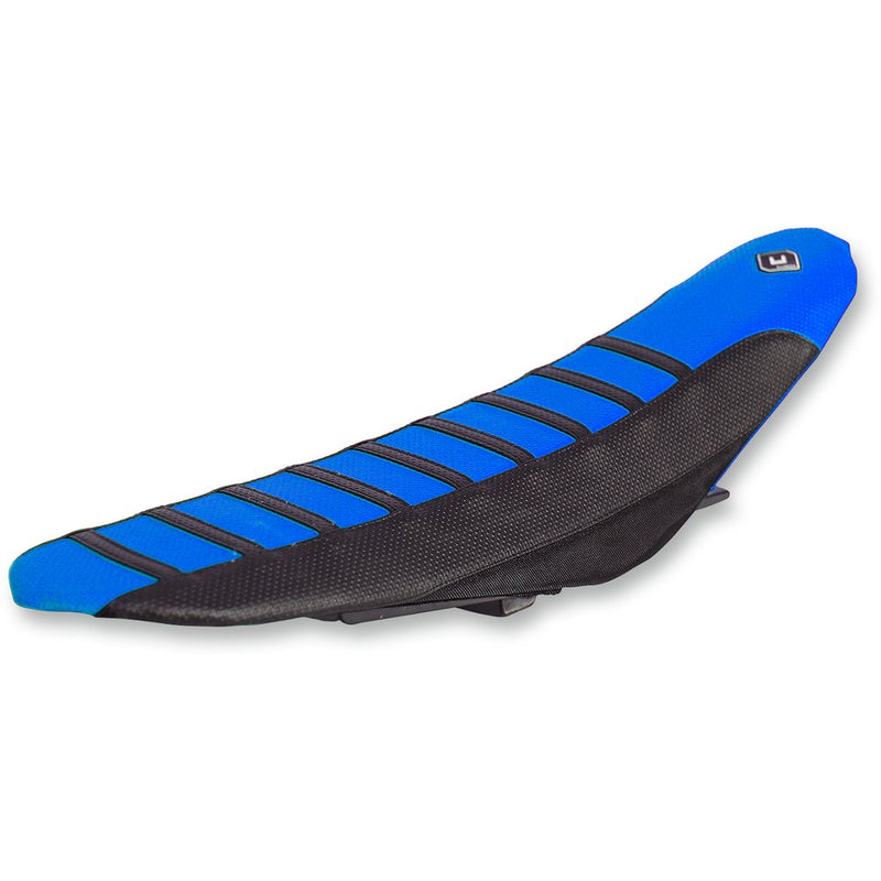 Flu Designs Inc. Pro Rib Seat Cover - Blue/Black - YZ '06-'09 35503