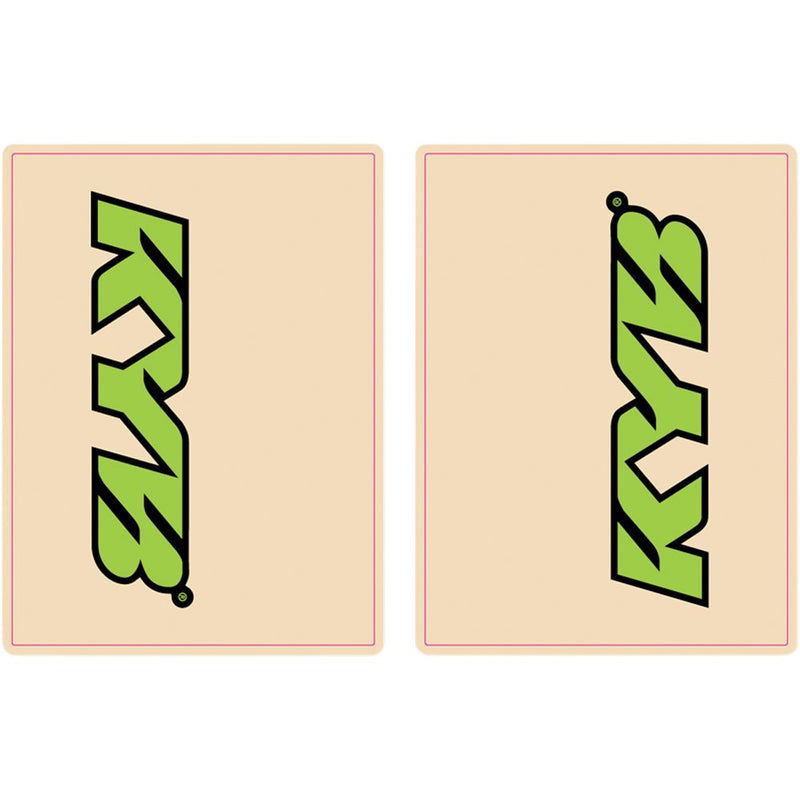 Flu Designs Inc. Upper Fork Decal - KYB - Green/Black 01017