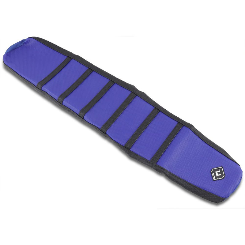 Flu Designs Inc. Pro Rib Seat Cover - Blue/Black - YZ '03-'05 35509