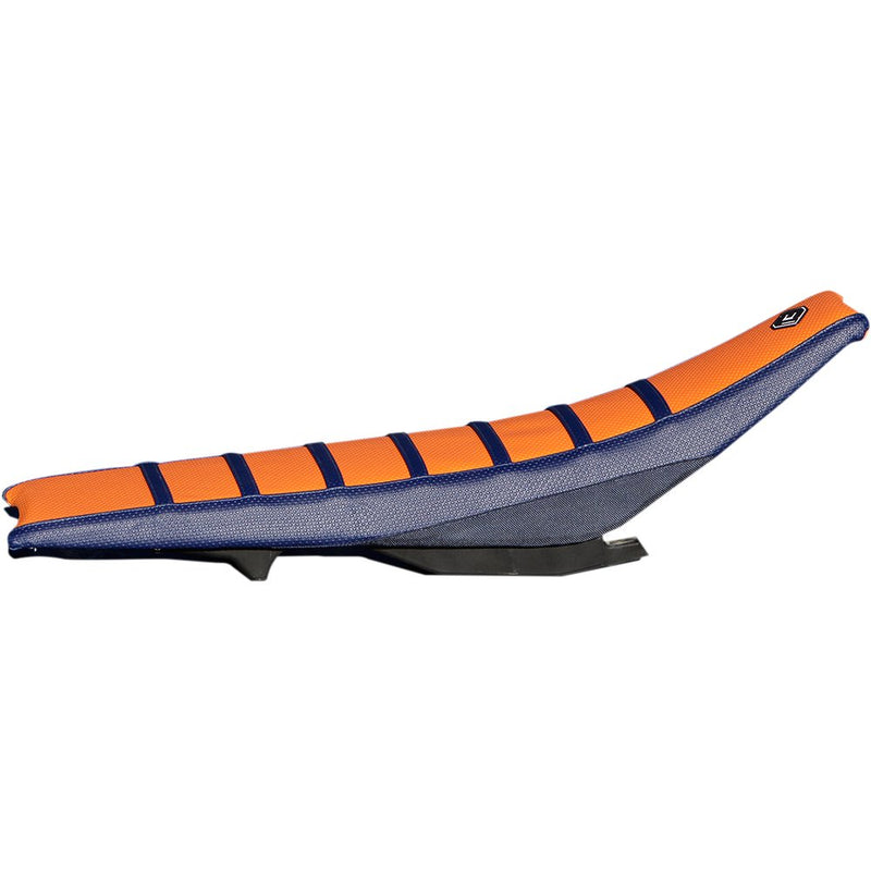 Flu Designs Inc. Pro Rib Seat Cover - Orange/Black 55503