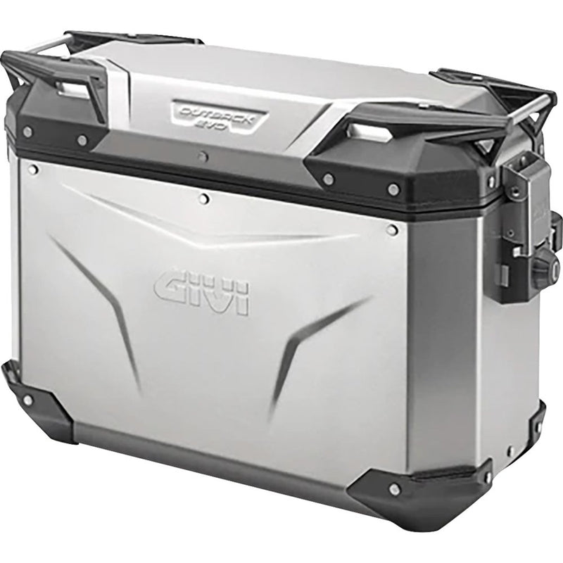 Givi Outback Evo Side Case - Left - 37 Liter - Silver OBKE37ALA