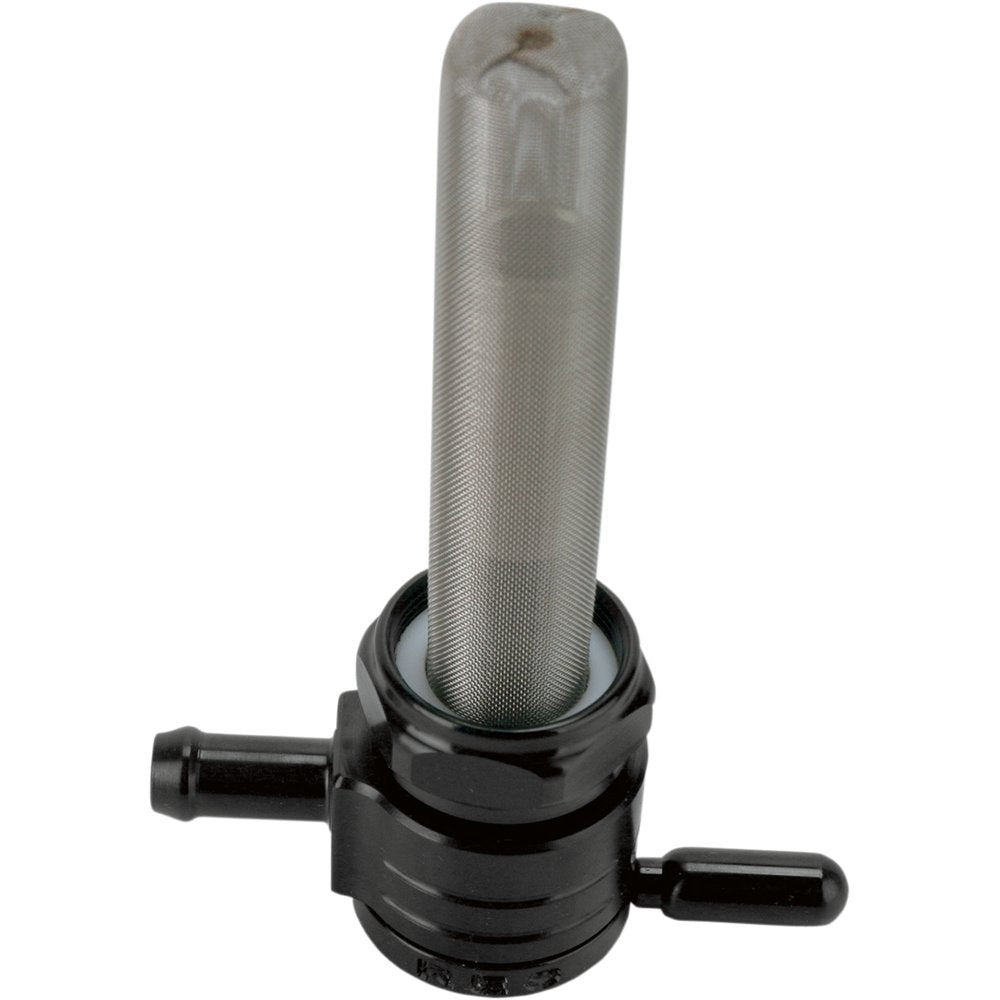 Golan Products "Click-Slick" Fuel Petcock - Straight - Black - 22mm 76-312S-BLK