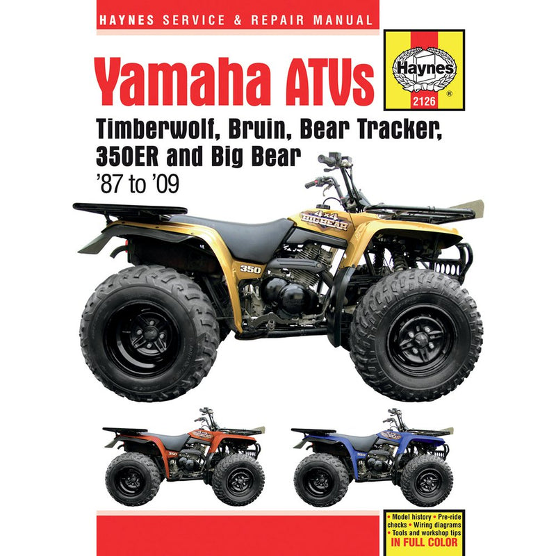 Haynes Manual - Yamaha - YFM350ER & Big Bear M2126