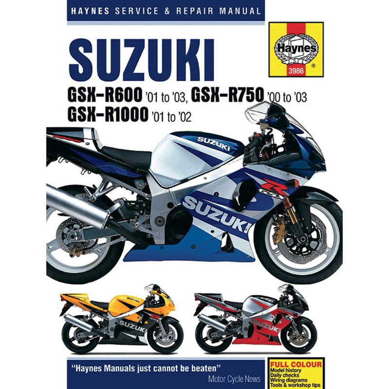 Haynes Manual - Suzuki - GSXR - Hardcover M3986