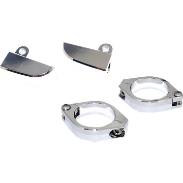 Highsider Turn Signal Mount with 42-43 mm Clamp - Chrome 220-216409