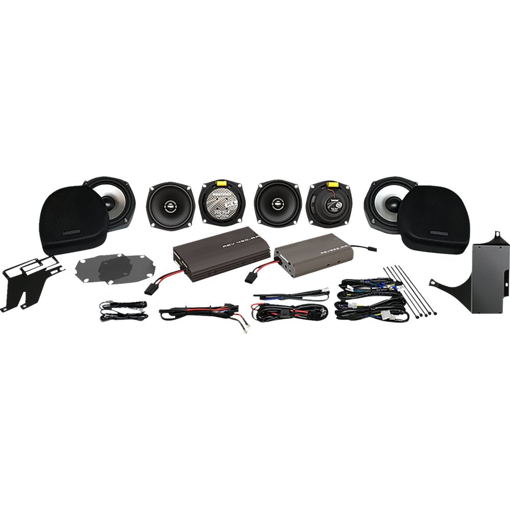 Hogtunes 425 W Dual Amp/ 6 XL Speaker Kit - Harley Davidson G2 ULTRA 6 PACK-XL