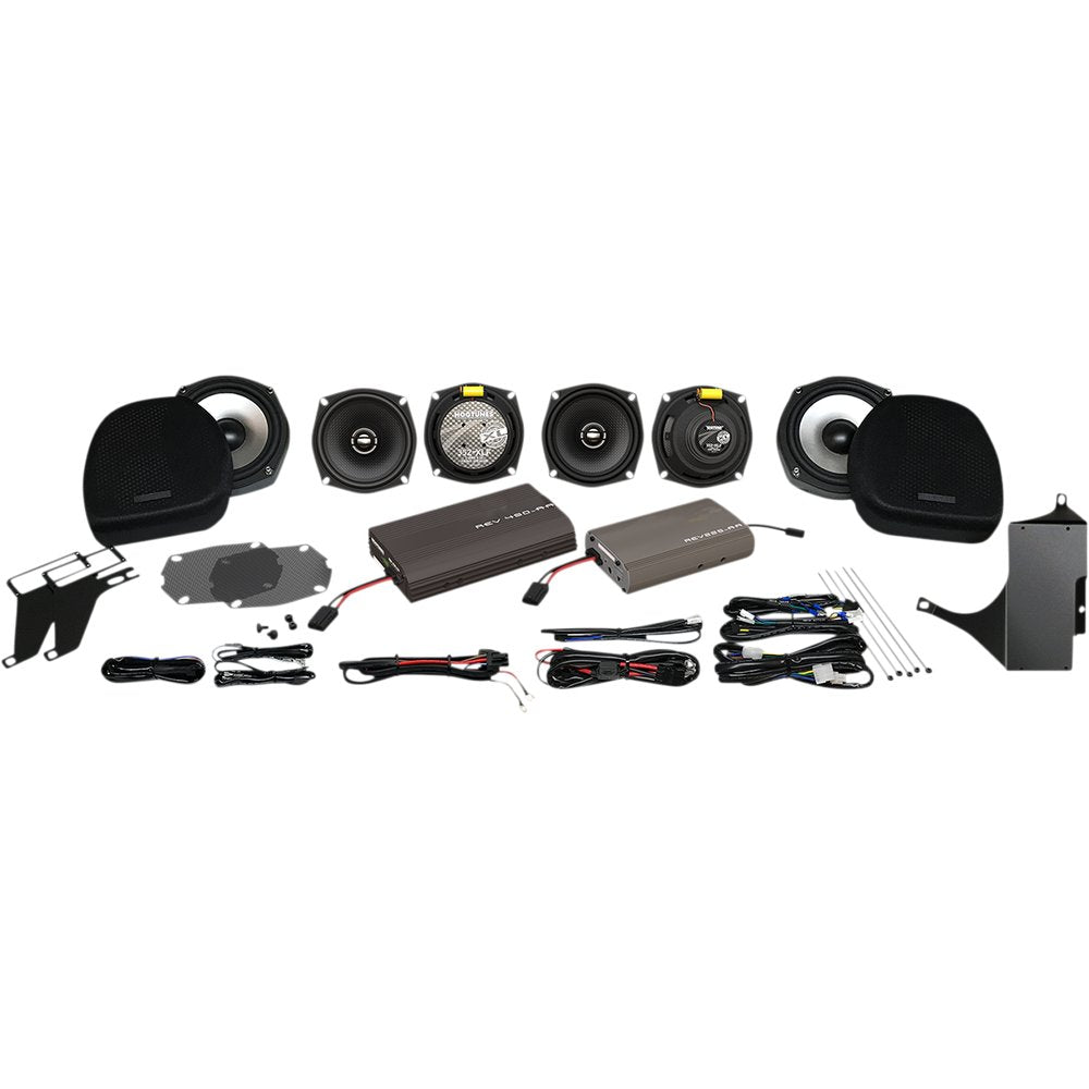 Hogtunes Dual Amp/Speaker Kit - Ultra ULTRA 6 PACK-XL