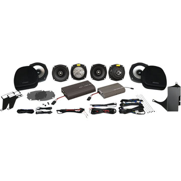 Hogtunes Dual Amp/Speaker Kit - Ultra ULTRA 6 PACK-XL