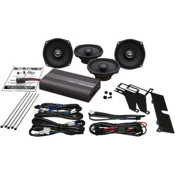 Hogtunes 4-Speaker/200W Amplifier Kit REV 450U KIT-AA