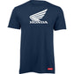 Honda Apparel Honda Wing T-Shirt - Navy/White - Large LEM25S-M54-L