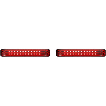 Custom Dynamics Saddlebag Lights - BCM - Chrome/Red PB-SB-BCM-CR