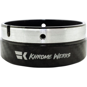 KHROME WERKS Exhaust End Cap - Billet Cut Tip - Carbon - 4-1/2" 200881p
