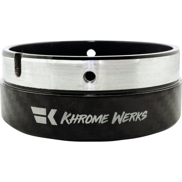 KHROME WERKS Exhaust End Cap - Billet Cut Tip - Carbon - 4-1/2