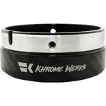 KHROME WERKS Exhaust End Cap - Billet Cut Tip - Carbon - 4-1/2" 200881p