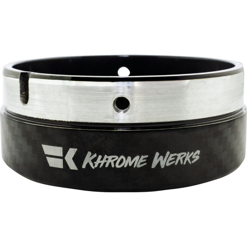 KHROME WERKS Exhaust End Cap - Billet Cut Tip - Carbon - 4-1/2" 200881p
