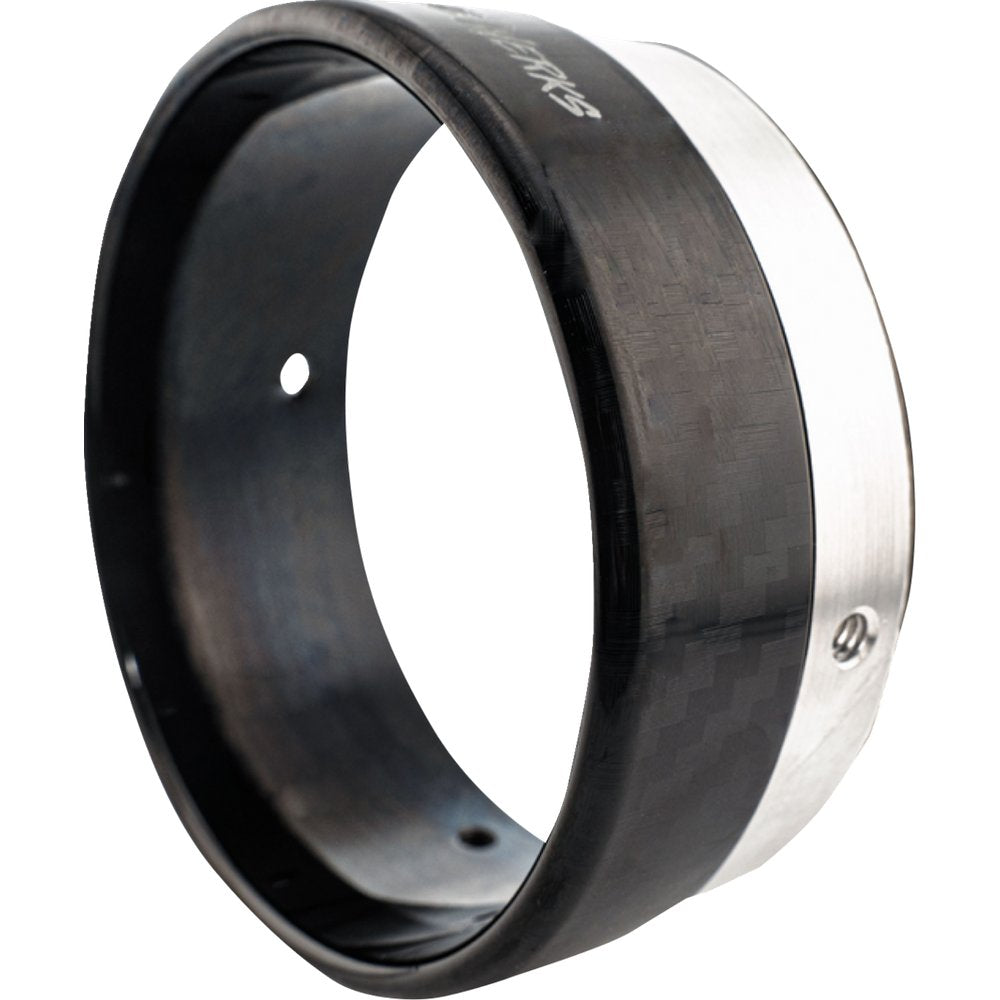 KHROME WERKS Exhaust End Cap - Billet Cut Tip - Carbon - 4-1/2" 200881p