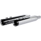 KHROME WERKS 4-1/2" HP-Plus? Slip-On Mufflers - Chrome with Turbine - Touring 202770