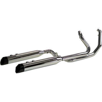 KHROME WERKS 2-Into-2 Two-Step Crossover Header System - Chrome - FL 200435