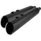 KHROME WERKS 4-1/2" HP-Plus? Slip-On Mufflers - Black with Edge Tip 202855