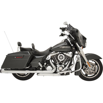 KHROME WERKS 2-into-2 Dominator Exhaust System - Chrome - '09-'16 FL - With 4-1/2" Muffler 200630