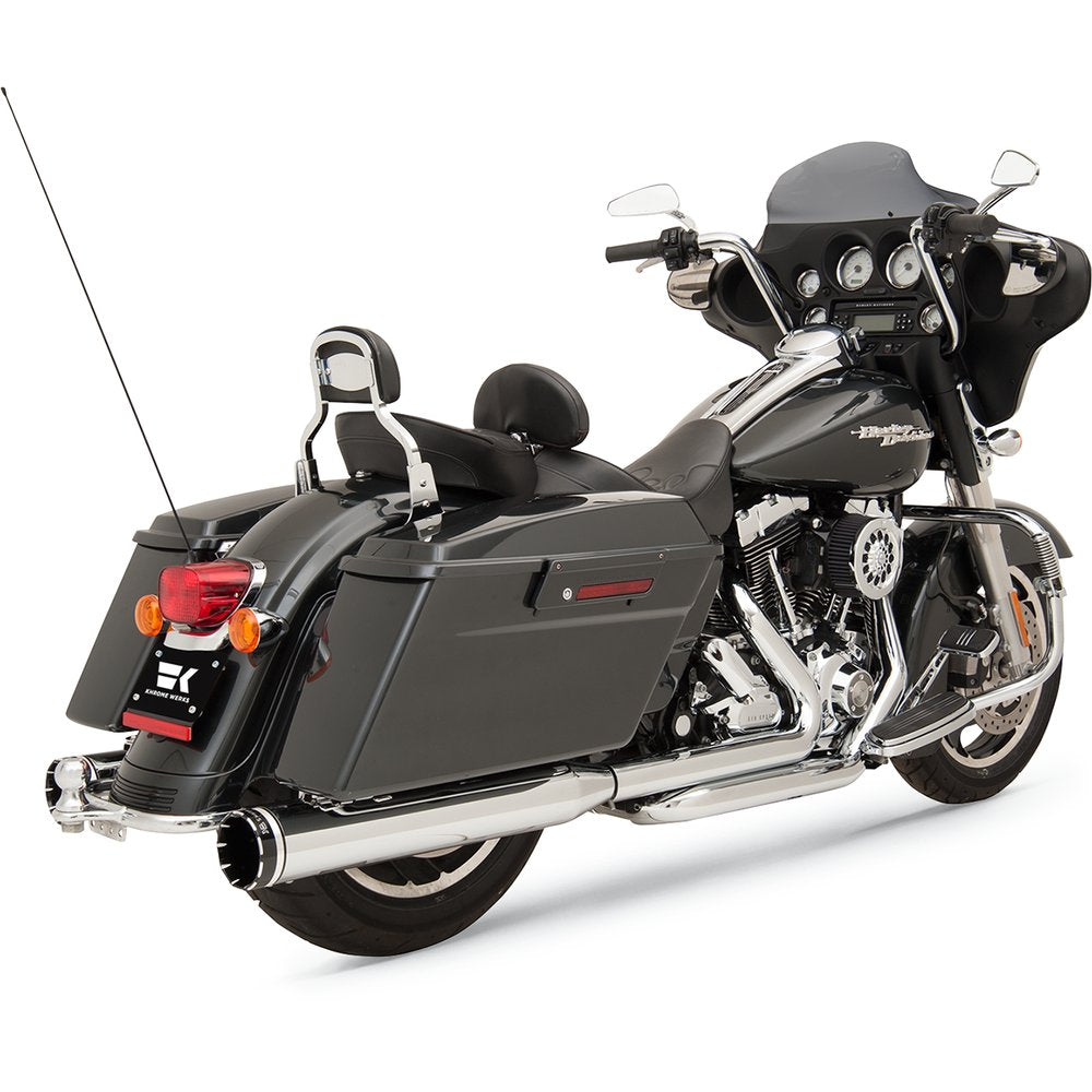 KHROME WERKS 2-into-2 Dominator Exhaust System - Chrome - '09-'16 FL - With 4-1/2" Muffler 200630