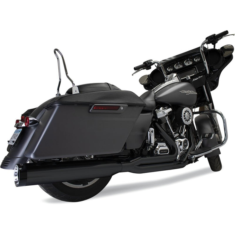 KHROME WERKS 2-into-1 Outlaw Exhaust System - Black - No End Cap Included 200775