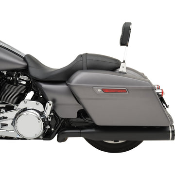 KHROME WERKS 2-into-2 Dominator Exhaust System with 4-1/2" Mufflers - Black - FL 200810A