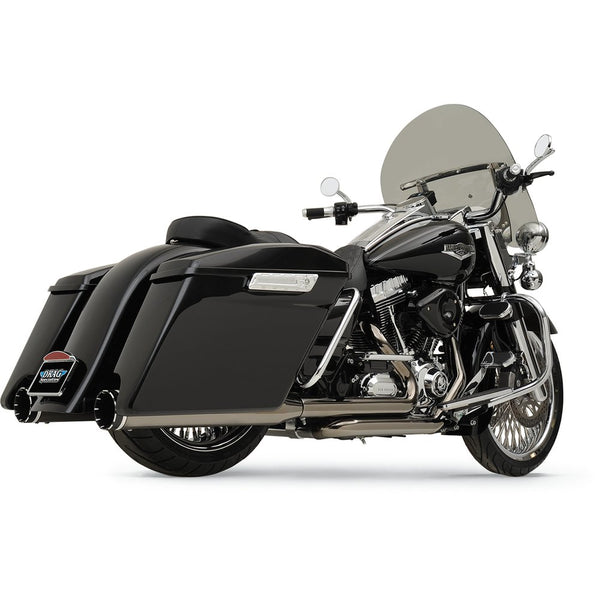 KHROME WERKS 2-into-2 Dominator Exhaust System - Eclipse? - '09-'16 FL - With 4-1/2" Muffler 201830