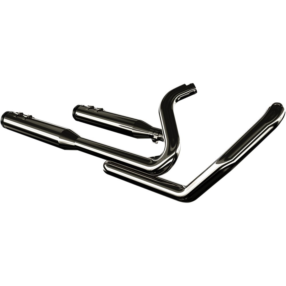 KHROME WERKS 2-into-2 Dominator Exhaust System - Eclipse? - '09-'16 FL - With 4-1/2" Muffler 201830