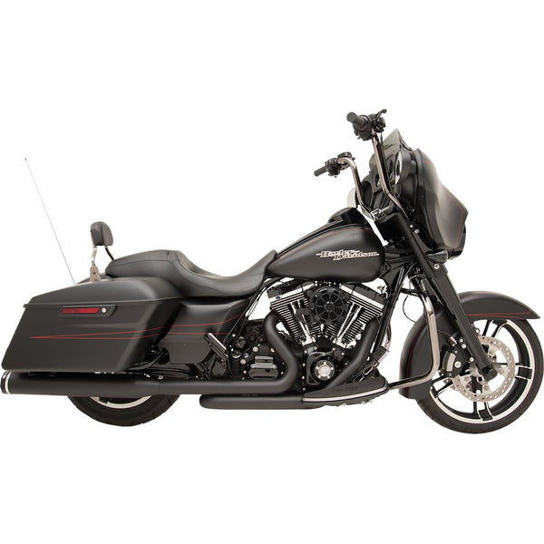 KHROME WERKS 2-into-2 Dominator Exhaust System - Black - '09-'16 FL - With 4-1/2" Muffler 200830