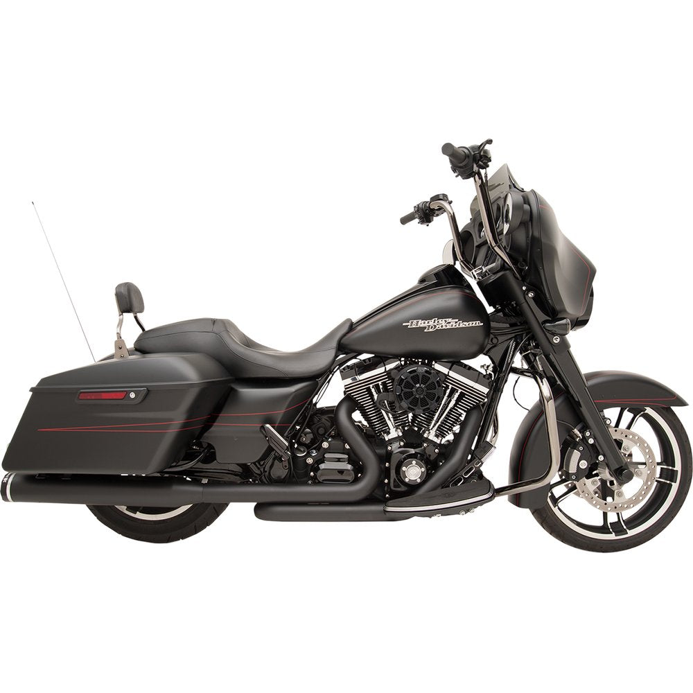 KHROME WERKS 2-into-2 Dominator Exhaust System - Black - '09-'16 FL - With 4-1/2" Muffler 200830