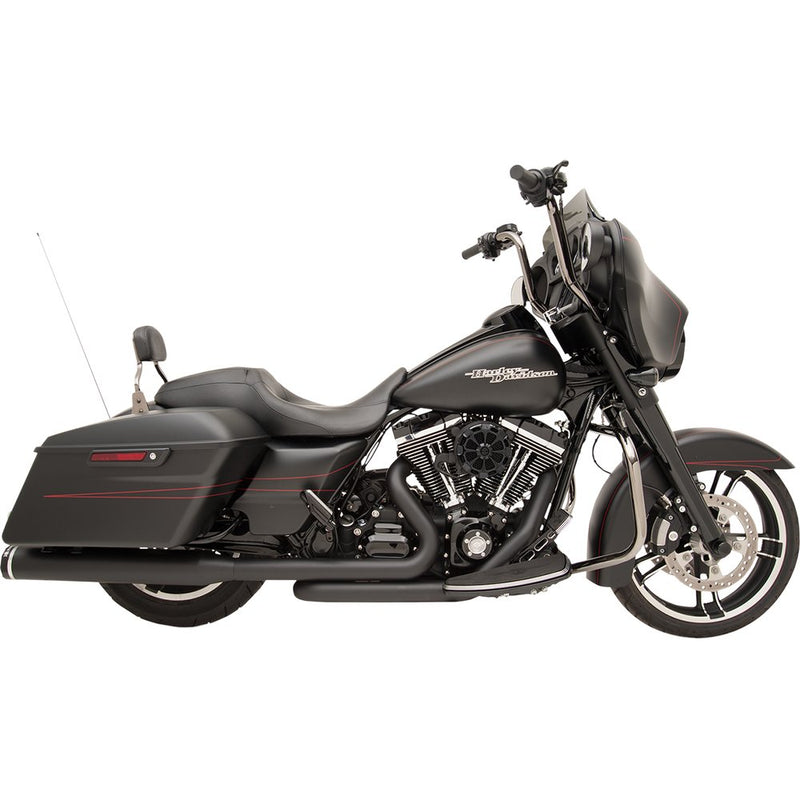 KHROME WERKS 2-into-2 Dominator Exhaust System - Black - '09-'16 FL - With 4-1/2" Muffler 200830