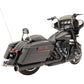 KHROME WERKS 2-into-2 Dominator Exhaust System - Black - '09-'16 FL - With 4-1/2" Muffler 200830
