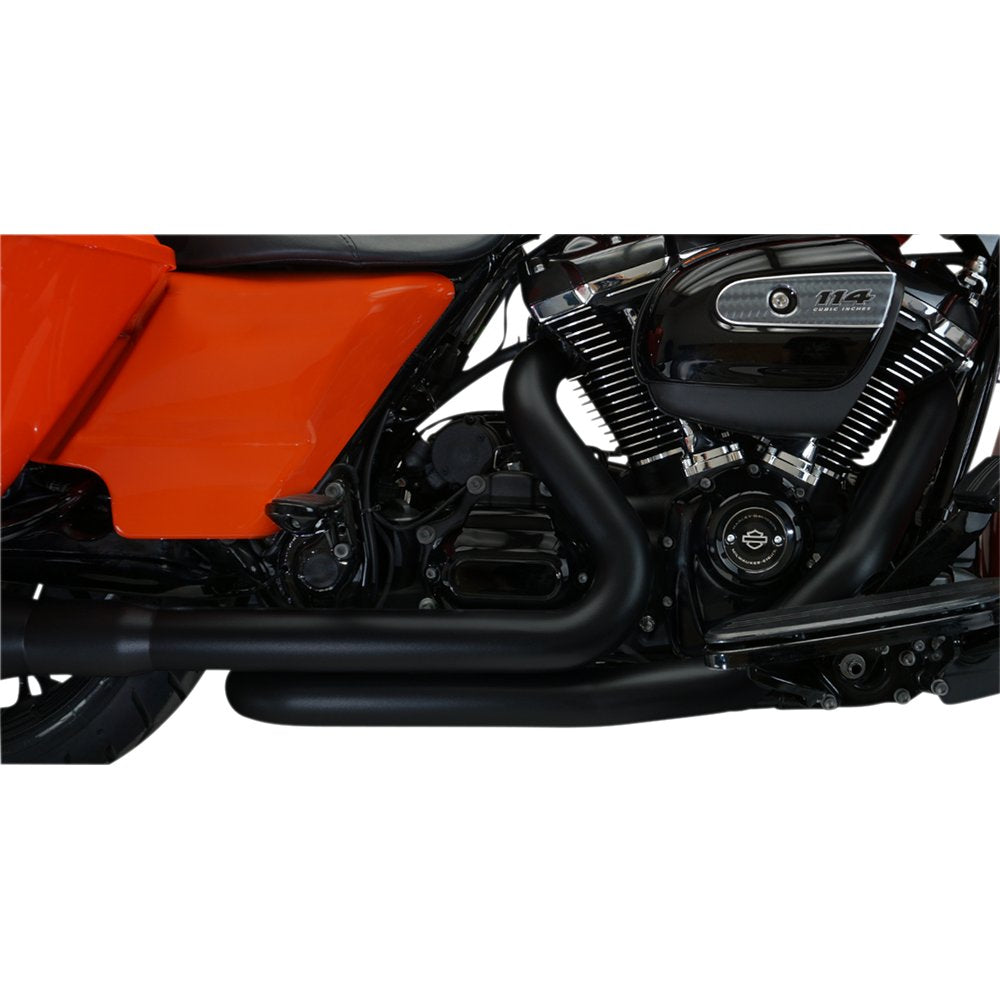KHROME WERKS Aggressor 2-into-2 Crossover Headers - Black - M8 200920