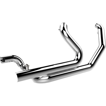 KHROME WERKS Aggressor 2-into-2 Crossover Headers - Chrome - FL 200670