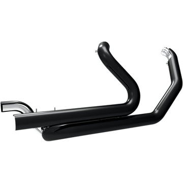 KHROME WERKS Aggressor 2-into-1-into-2 Header - Black 200800A