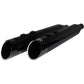KHROME WERKS 4-1/2" HP-Plus? Slip-On Mufflers - Obsidian Edge 202645