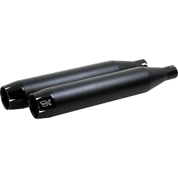 KHROME WERKS 3-1/2" Slip-On Mufflers - Black 202600