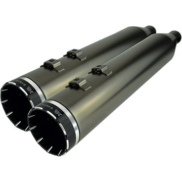 KHROME WERKS 4-1/2" HP-Plus? Slip-On Mufflers - Smoked Chrome with Tracer - Touring 202650
