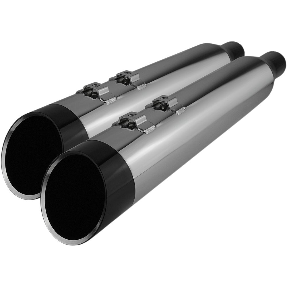 KHROME WERKS 4-1/2" HP-Plus? Slip-On Mufflers - Chrome with Edge - Touring 202765