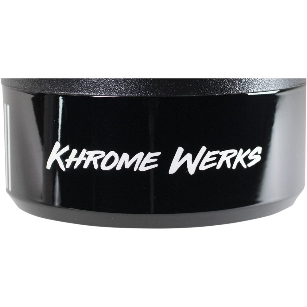 KHROME WERKS 4-1/2" Klassic Tip - Right - Black Powdercoat 200659P