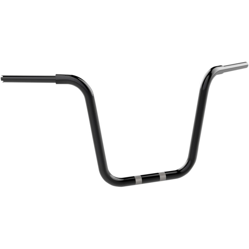 KHROME WERKS 1-1/4" Fat Center Bobber Ape Handlebar - 14" - Black 300452
