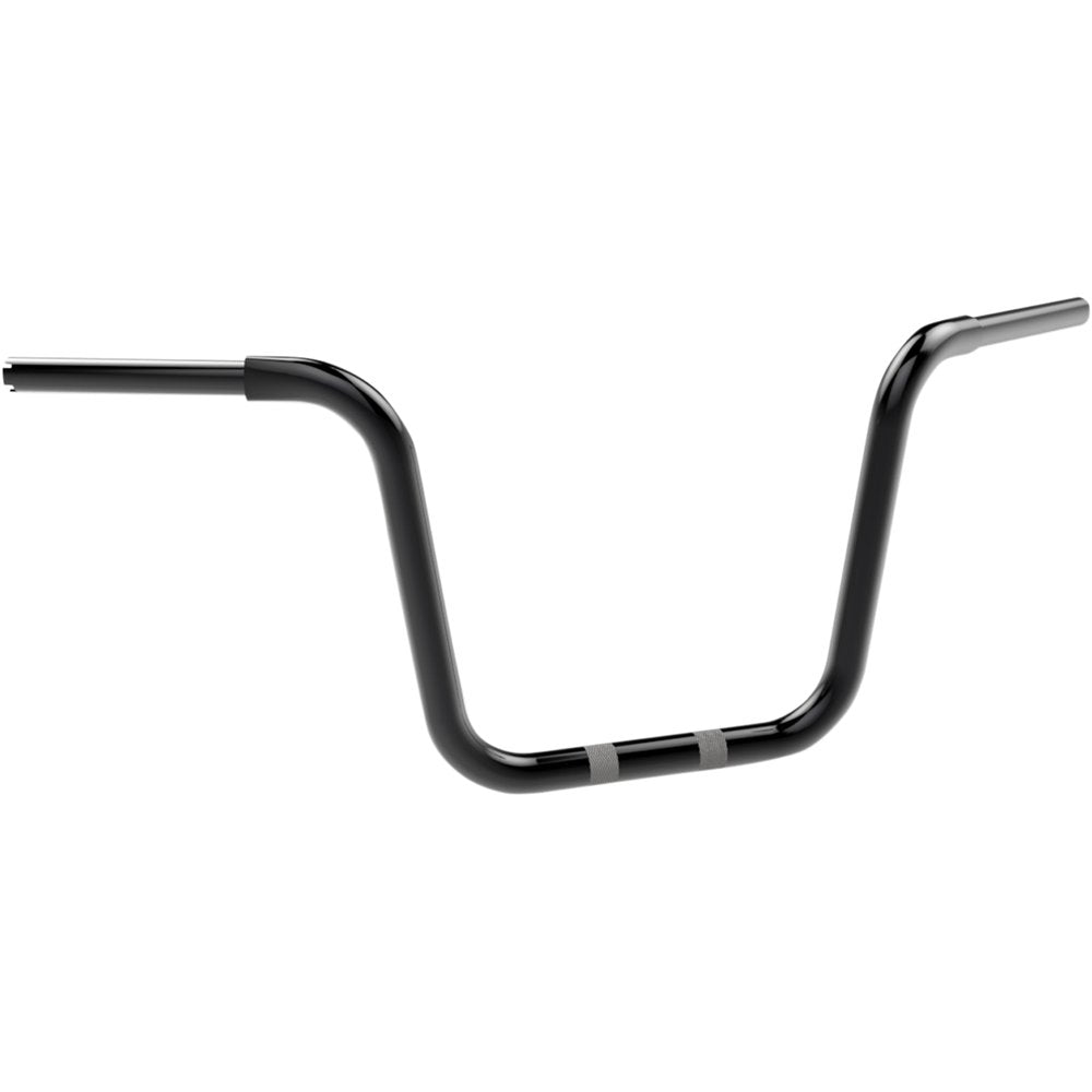 KHROME WERKS 1-1/4" Fat Center Bobber Ape Handlebar - 12" - Black 300451