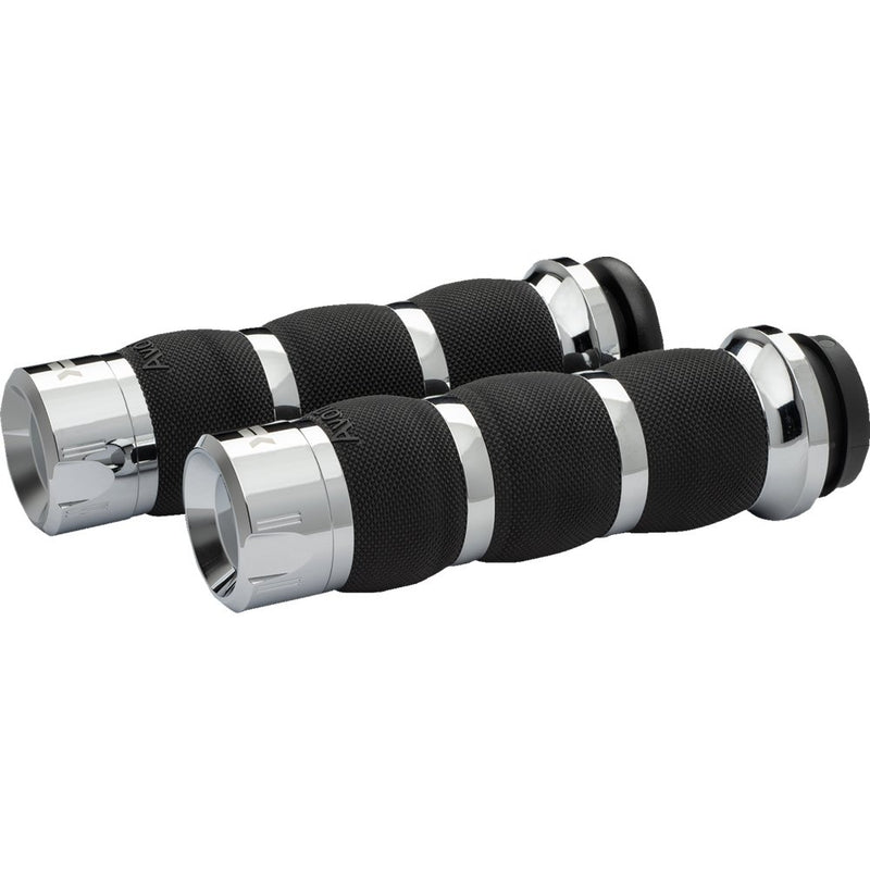 KHROME WERKS Klassic Grips - Air Cushion - Cable - Chrome 500295