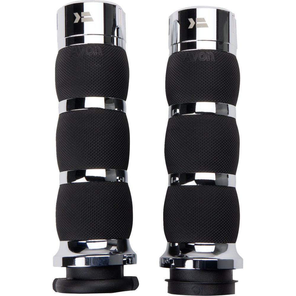 KHROME WERKS Klassic Grips - Air Cushion - TBW - Chrome 500195