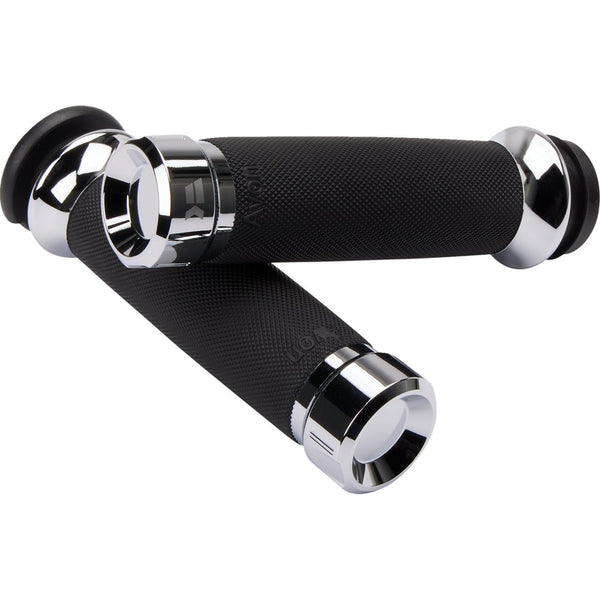 KHROME WERKS Klassic Grips - Custom Contour - TBW - Chrome 500185